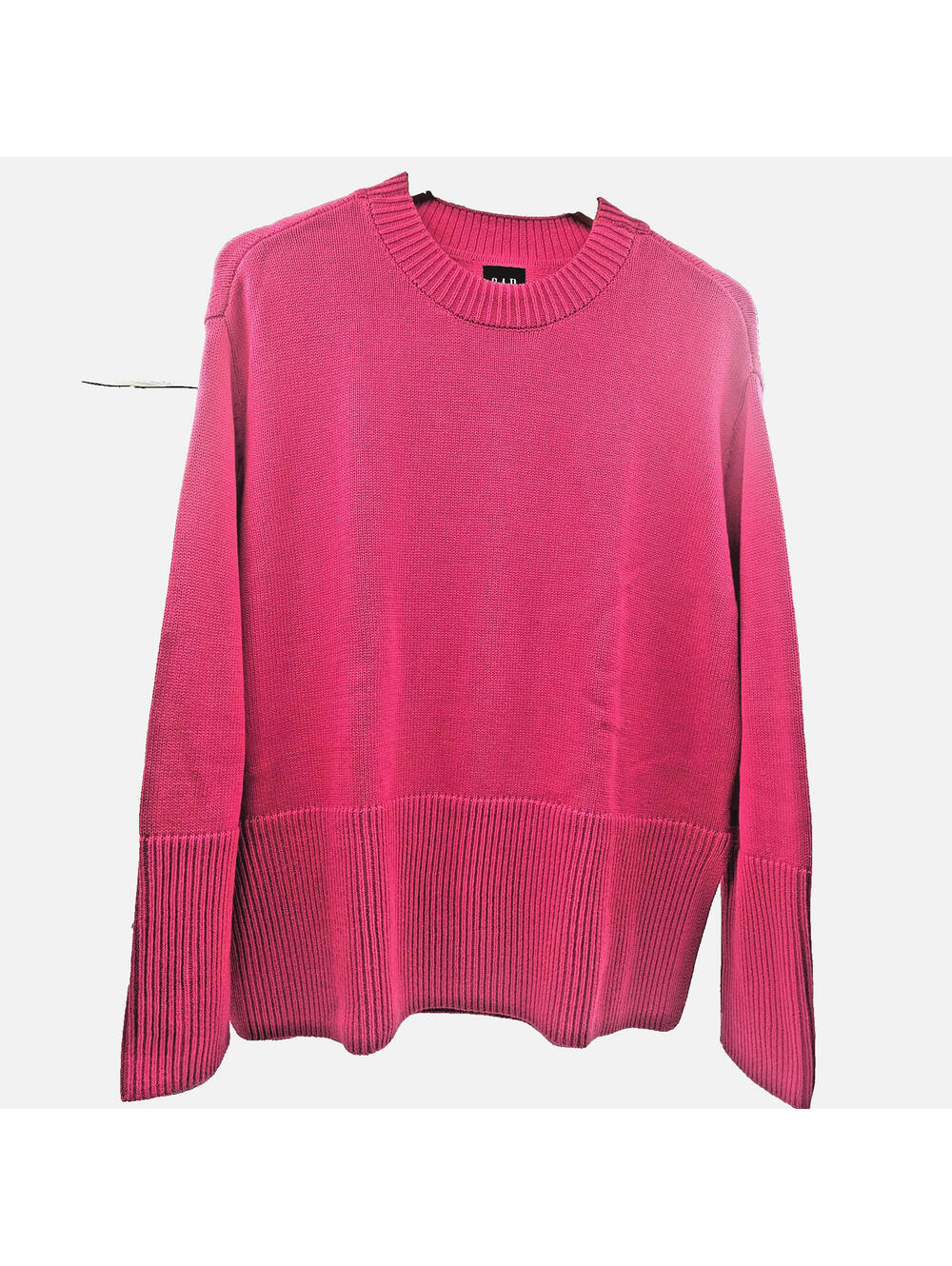 Retro GAP Hot Pink 100% Cotton Sweater Woman's Relaxed Fit Size M Fits Large